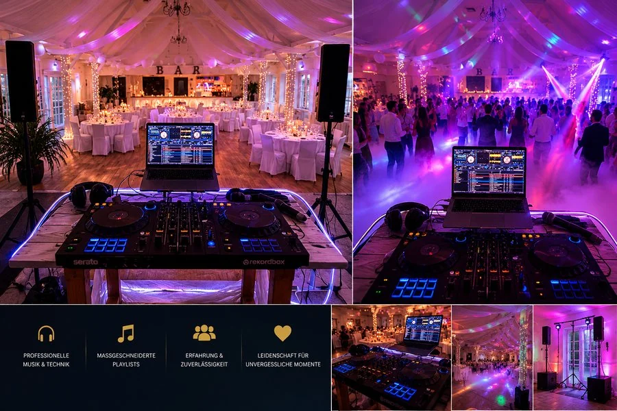 Festsaal Hochzeit Lichtshow